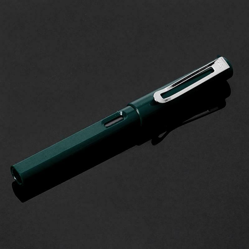Palladium Trim Green Fountain Pen Fine Nib Smooth Writing Ink Best Present