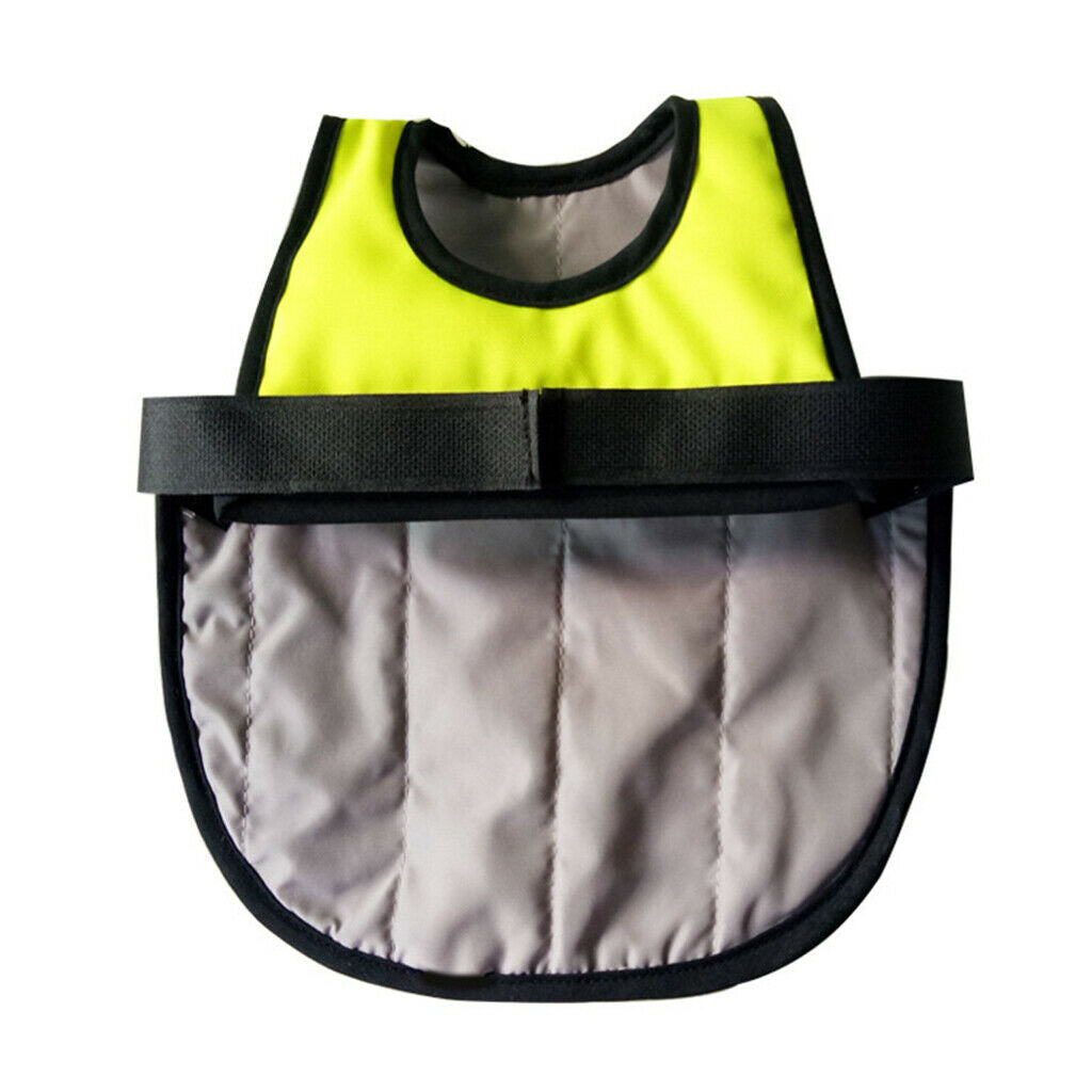 2 Pieces Breathable Pet Reflective Vest Poultry Saddle For Poultry Yellow