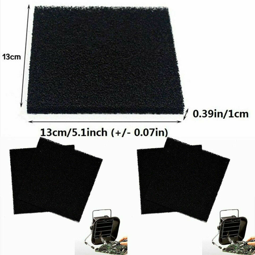 5 Pcs Universal Activated Carbon Foam Sponge Air Filter Impregnated Sheet Pad