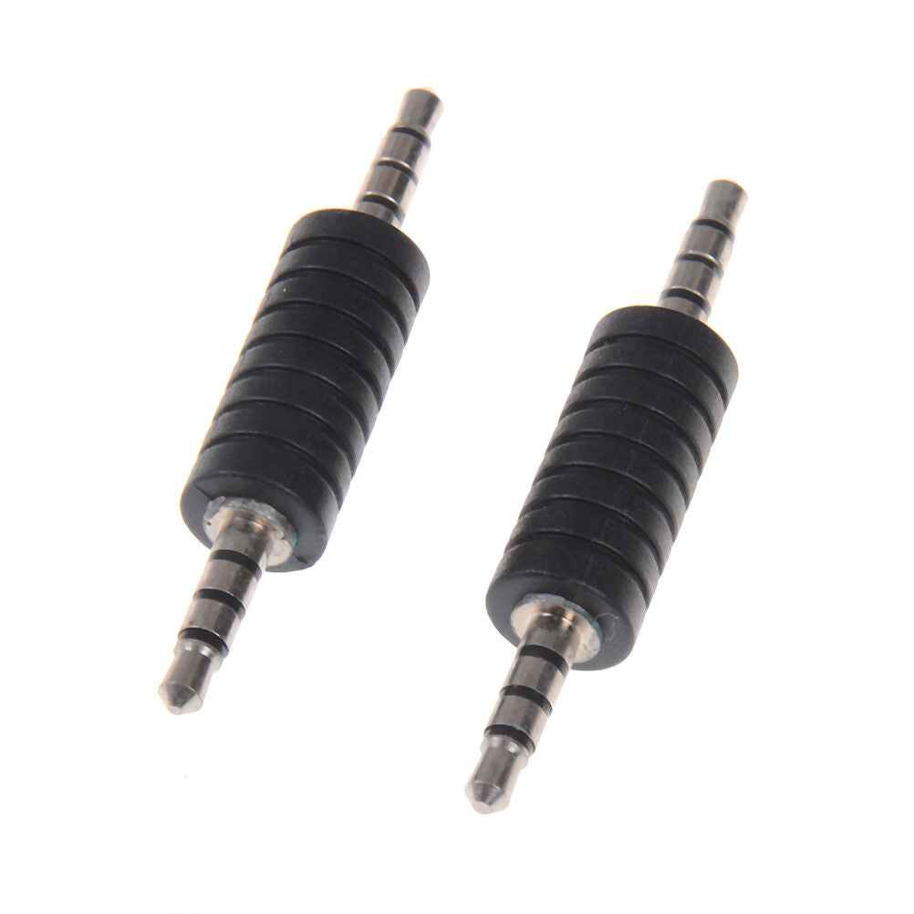 2X 3.5mm stereo male to male jack audio plug connector/coupler adapter joi.l8