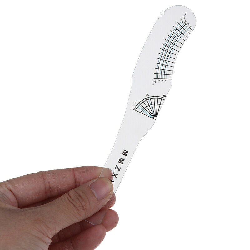 2Pc Eyelash Extension Styling Ruler Measuring Ruler Tool Before & After L.l8