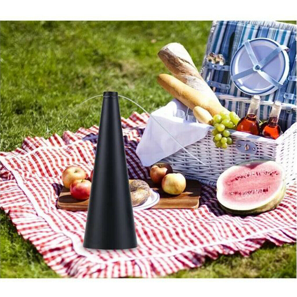 Fly Fan Fly Scarer No Chemical Lightweight 25Ã—9cm Outdoor Durable Black