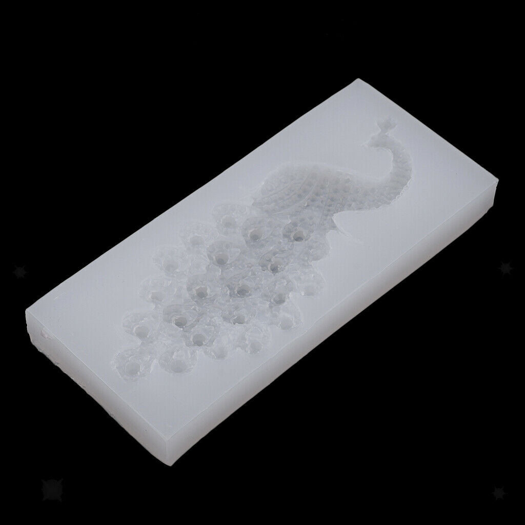 DIY Peacock Silicone Mold Jelly Mould Cupcake Fondant Cake Decorating Tools