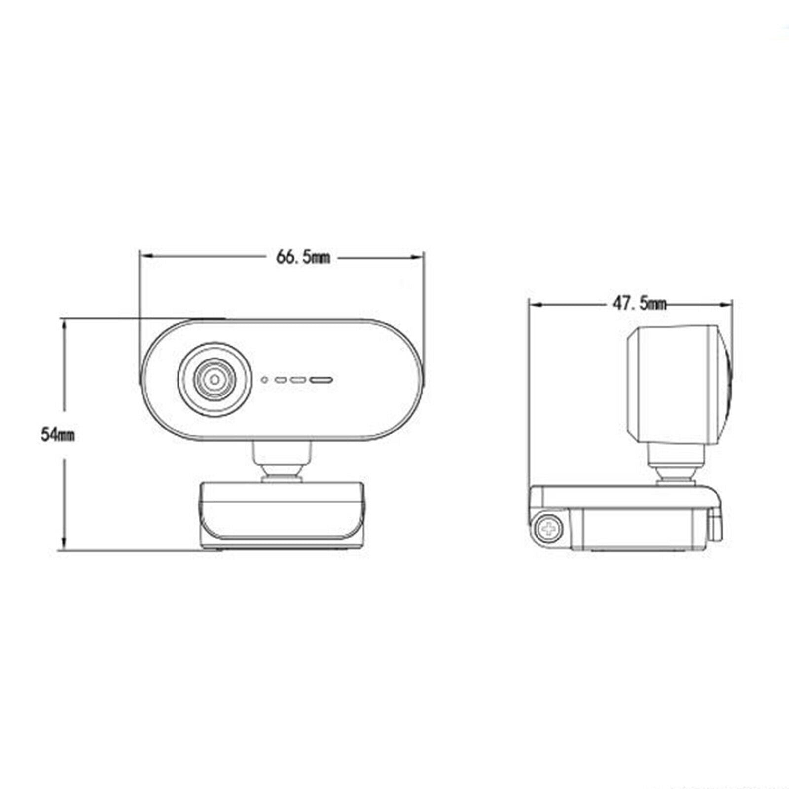 High Definition 2K Webcam Microphone HD Camera for PC Computer Studying