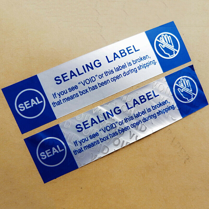 100Pcs Security Sealing Lable Tamper Proof Void Warranty Stickers  Tags