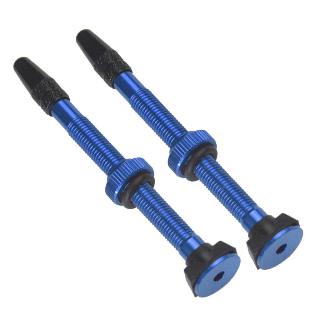 4Pcs Alloy 60mm MTB Mountain Bike Tubeless Presta Valve Stem Kit Universal