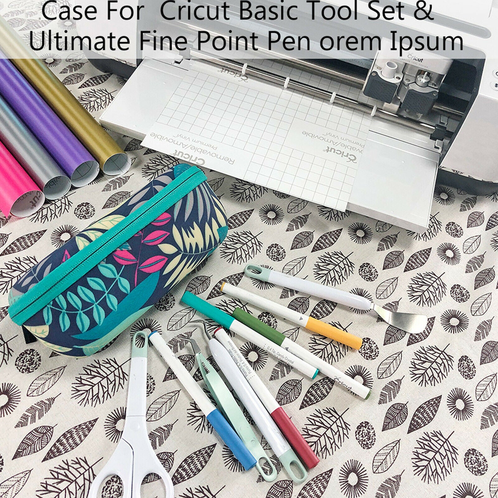 For Cricut Basic Tool Set & Ultimate Fine Point Pen Carrying Bag EVA Case Pouch