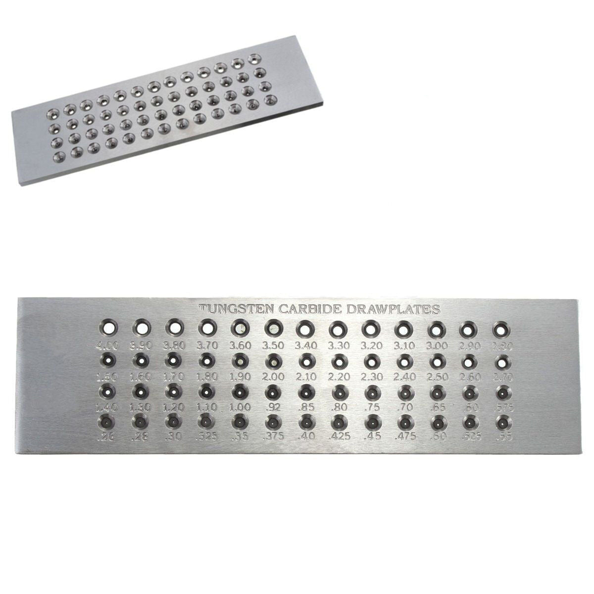 52 Holes Tungsten Carbide Wire Drawplate for Jewelry Making Round 0.26-4.00mm
