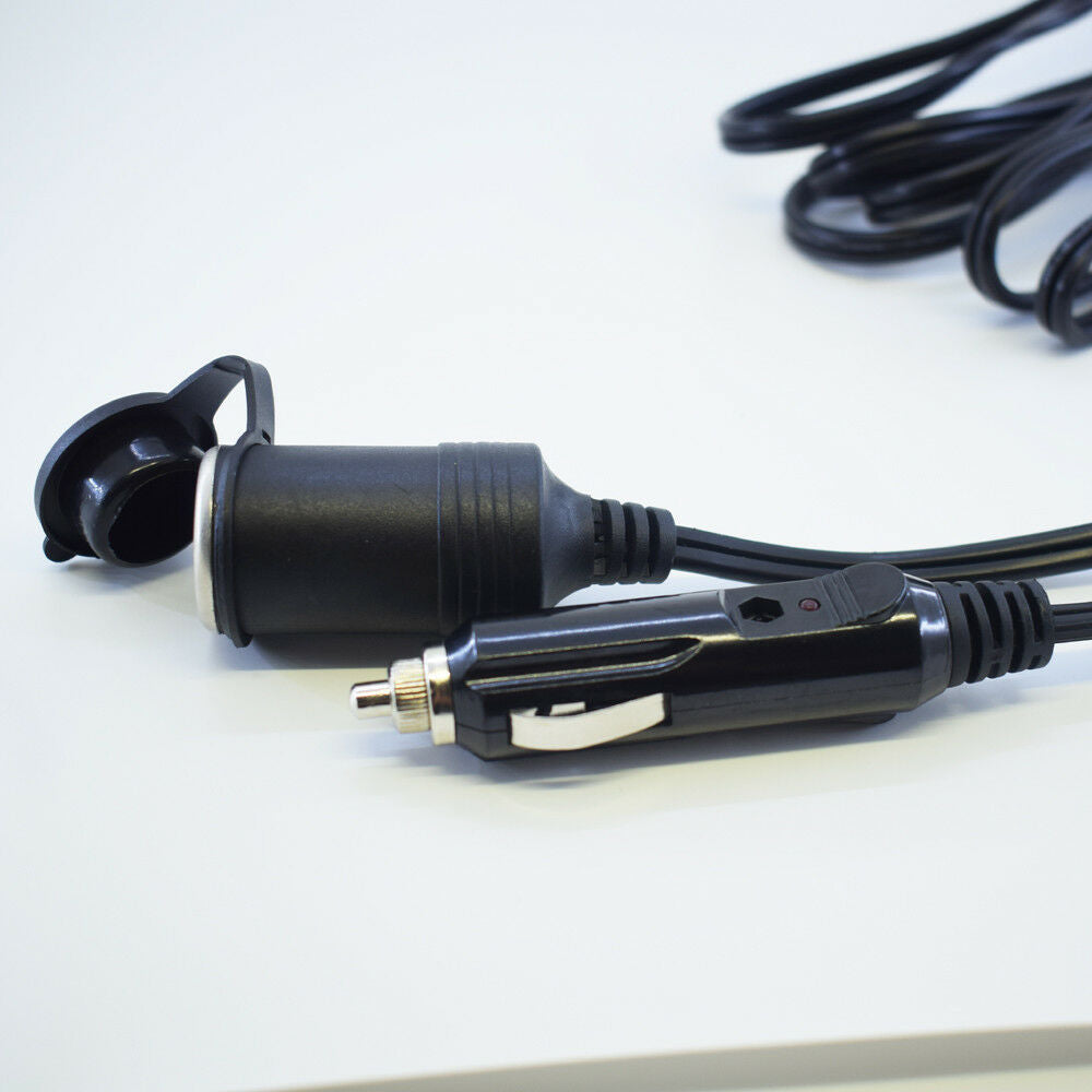 1pc 12ft/3.6M 18AWG Car Cigarette Lighter Socket Male to Female Extension Cable