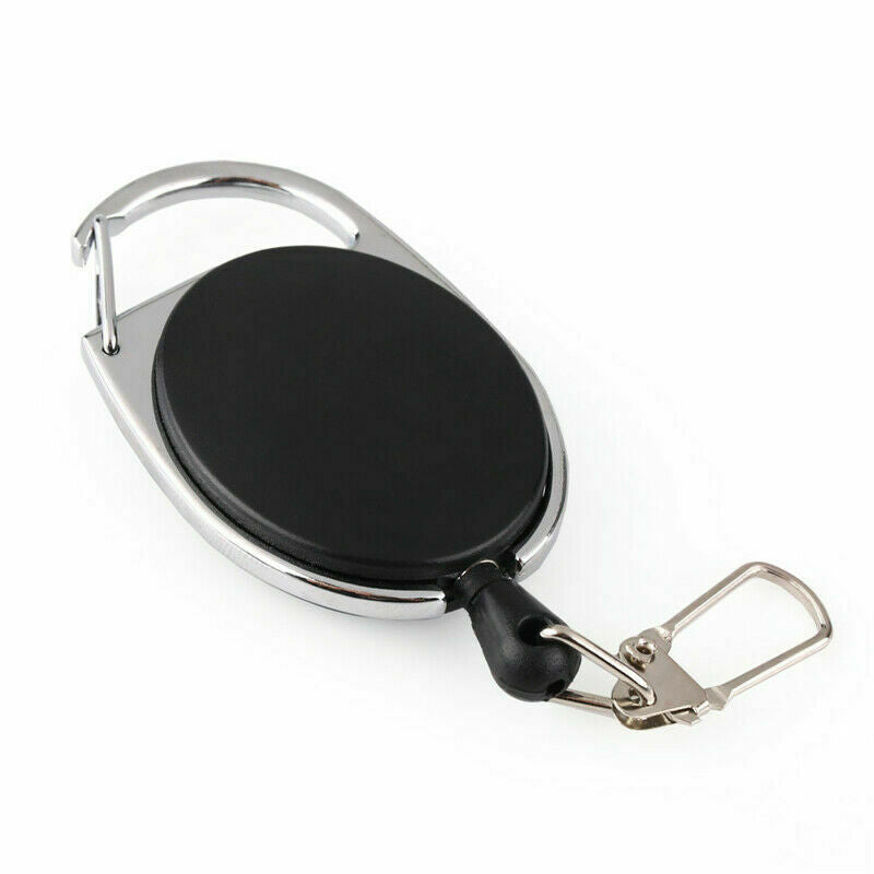 60CM Fly Fishing Tool Zinger Retractor Tool Carabiner Clip Nylon Cord *2