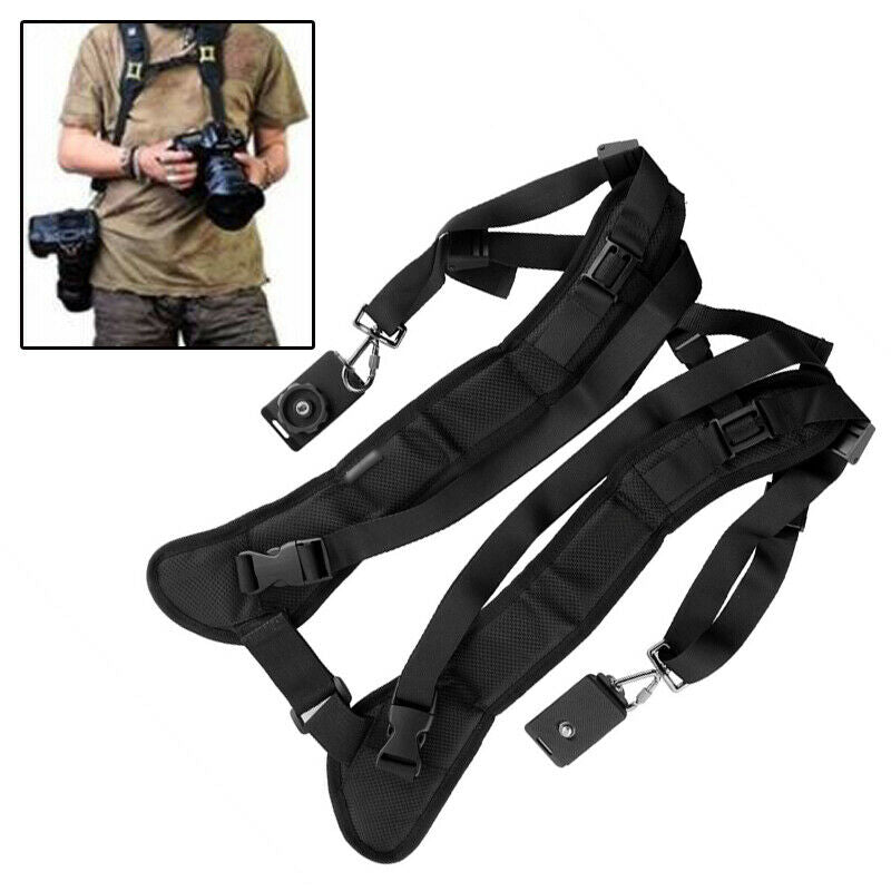 Shoulder Strap Belt Sling For 2 Digital DSLR SLR binoculars Quick Digital Camera