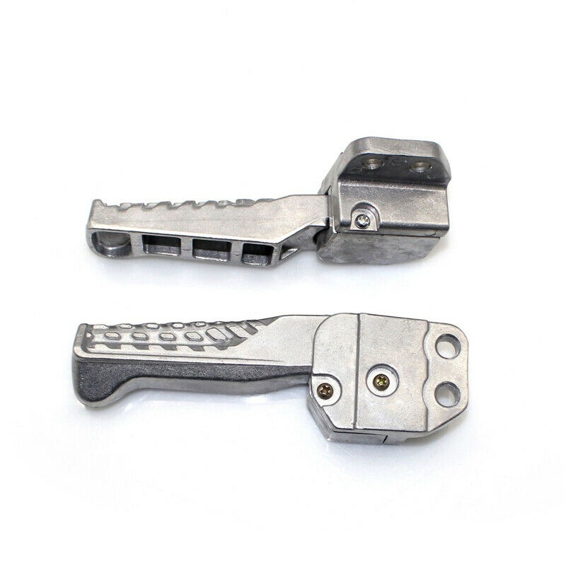Universal Motorcycle Scooter Bike Foot Pegs Footpegs Rear Set Pedals Aluminum