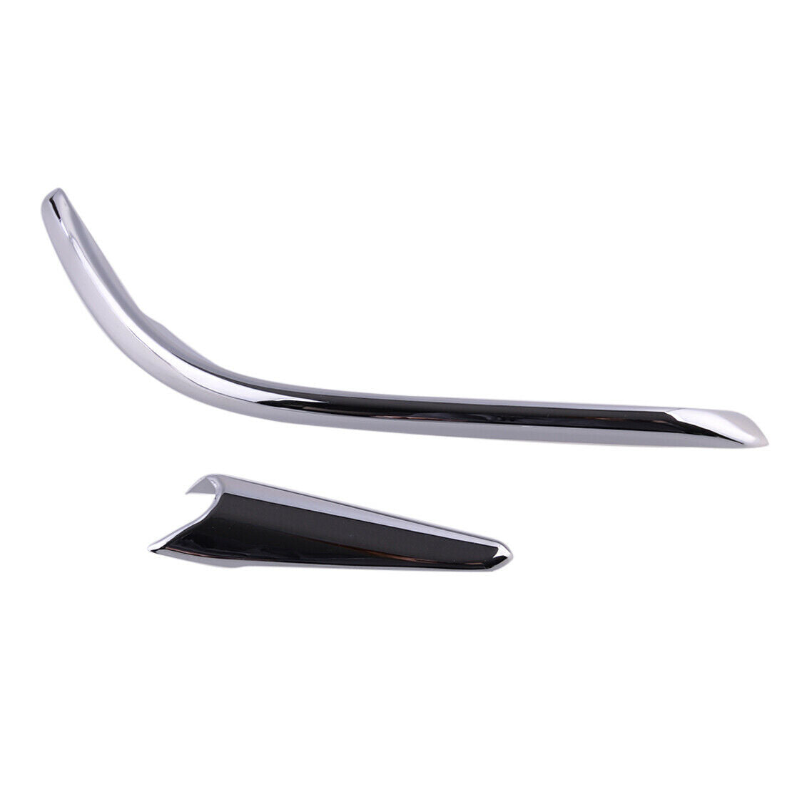Car Chrome Front Fog Light Lamp Eyelid Eyebrow Trim Fit For Mazda 3 Axela