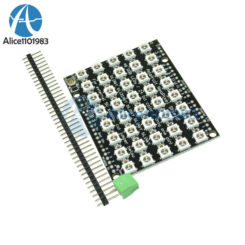 8x5 40 Bit LED WS2812 LED 5050 RGB Full-Color Driver Board for Arduino DIY