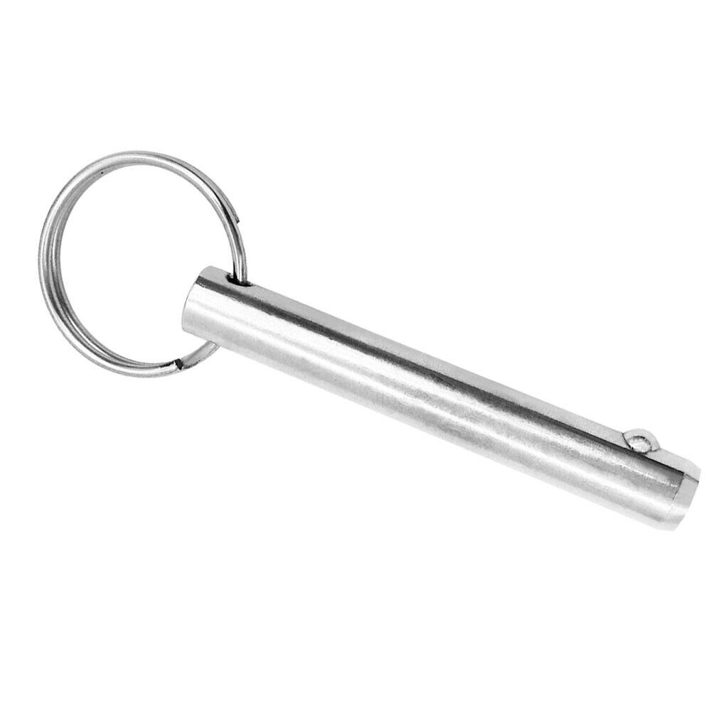 Stainless steel 316 quick release 10mm pin Bimini boat pin detent ring