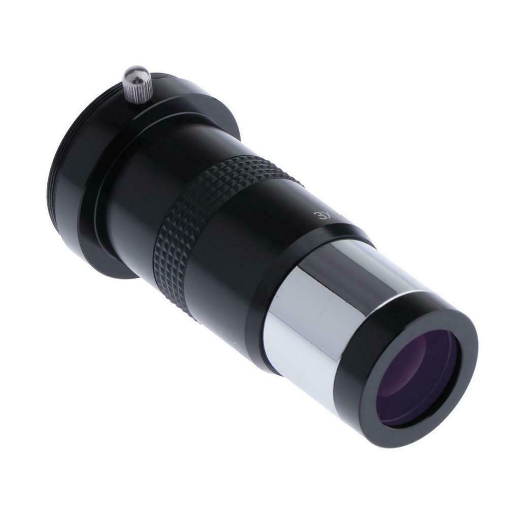 Metal 3X Barlow Lens T-adapter Economy Astronomical Telescope Eyepieces