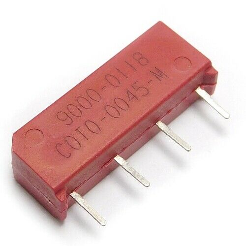 [4pcs] 9000-0118 Reed Relay NO 3VDC 500 Ohm SIL4