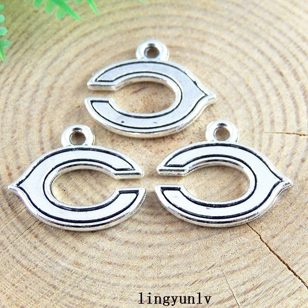 40pcs Enamel Alloy "C" Shape Charms Pendant Crafts Jewelry Findings 51407
