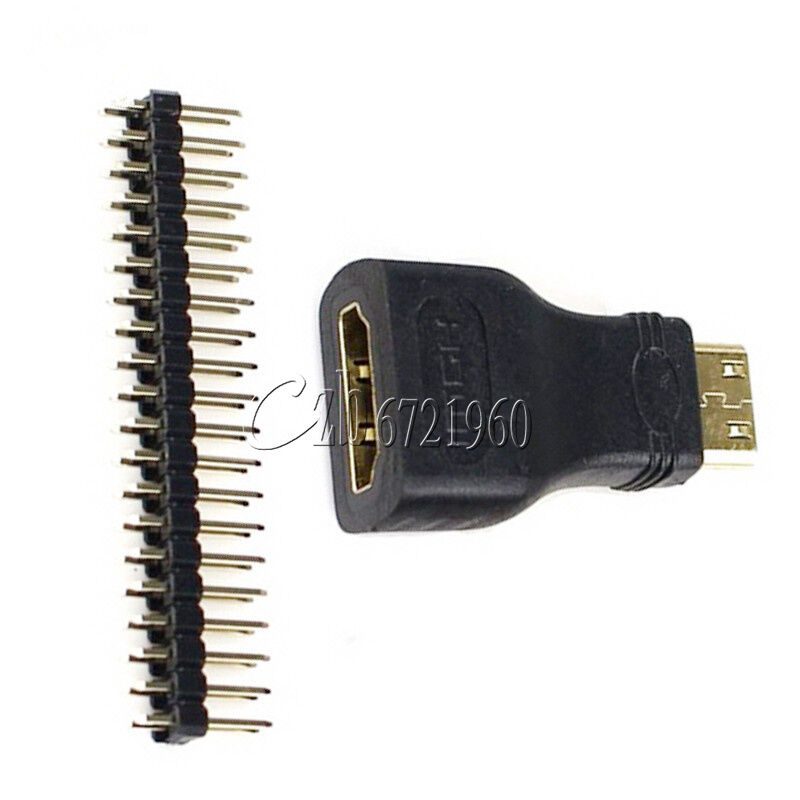 3 in 1 HDMI to HDMI Adapter + Header + Micro USB Cable for Raspberry Pi Zero