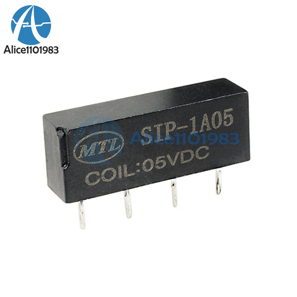 10PCS 5V Relay SIP-1A05 Reed Switch Relay for PAN CHANG Relay 4PIN New
