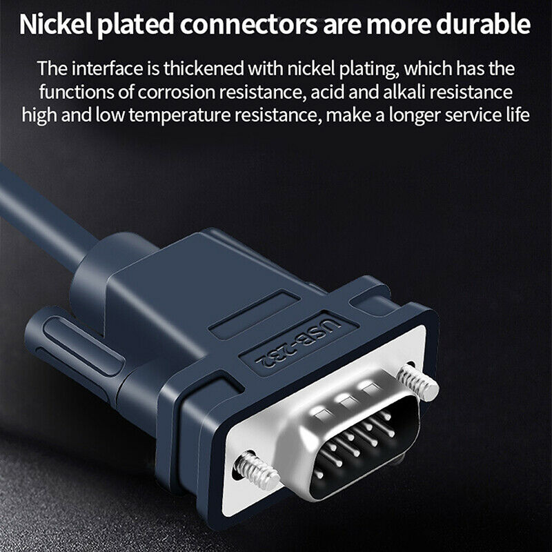 USB to DB9 RS232 male Serial Data Cable Adapter USB COM Port DB9 Pin Cable RBDA