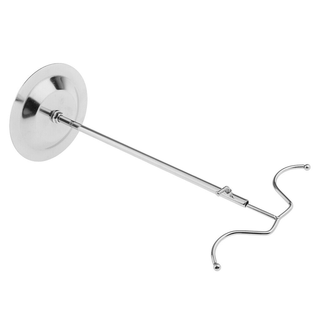 Adjustable Double Hook Handbag Display Stand Rack Bags Metal Shelf