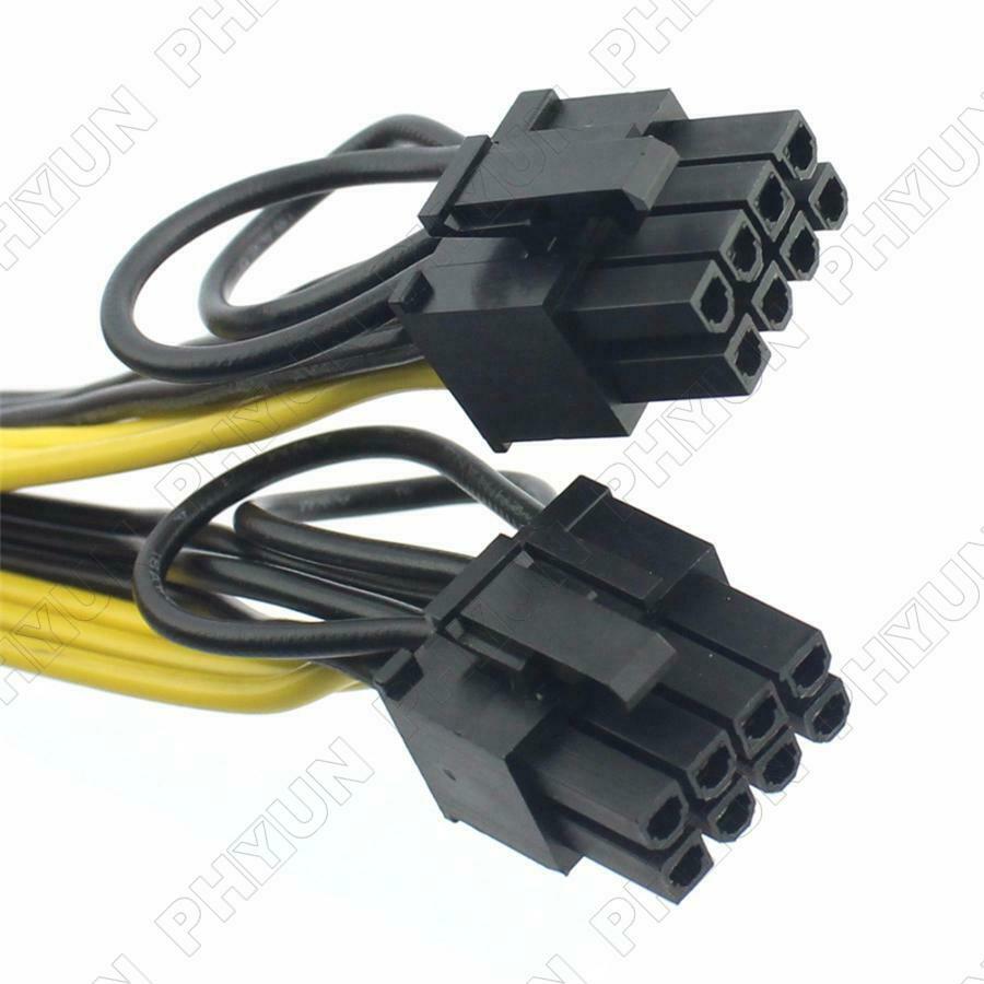 5Pcs PCI-E PCI Express 6 Pin to Dual 8 Pin 6+2 Pin Adapter GPU Video Card Cable