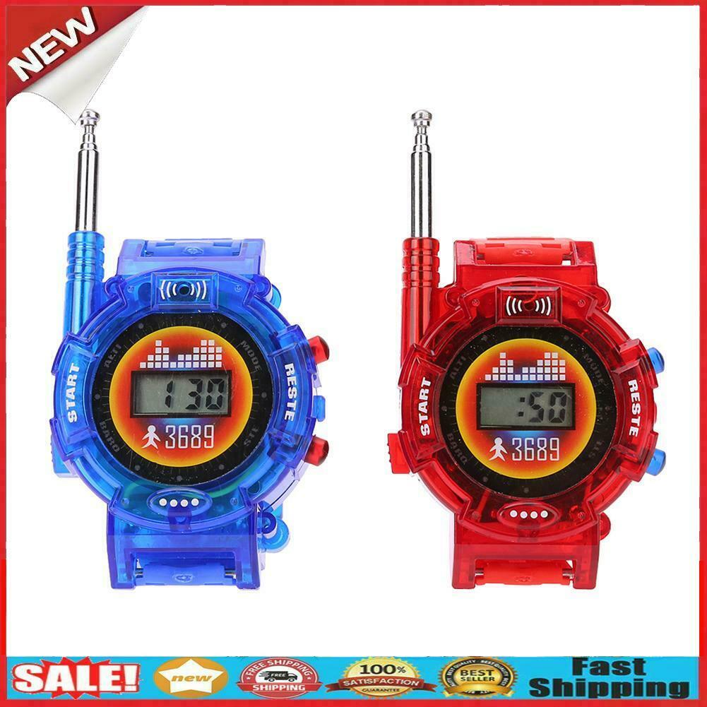 2pcs Novelty 7in1 Kids Watch Walkie-Talkie Intercom Outdoor Interphone Toys @