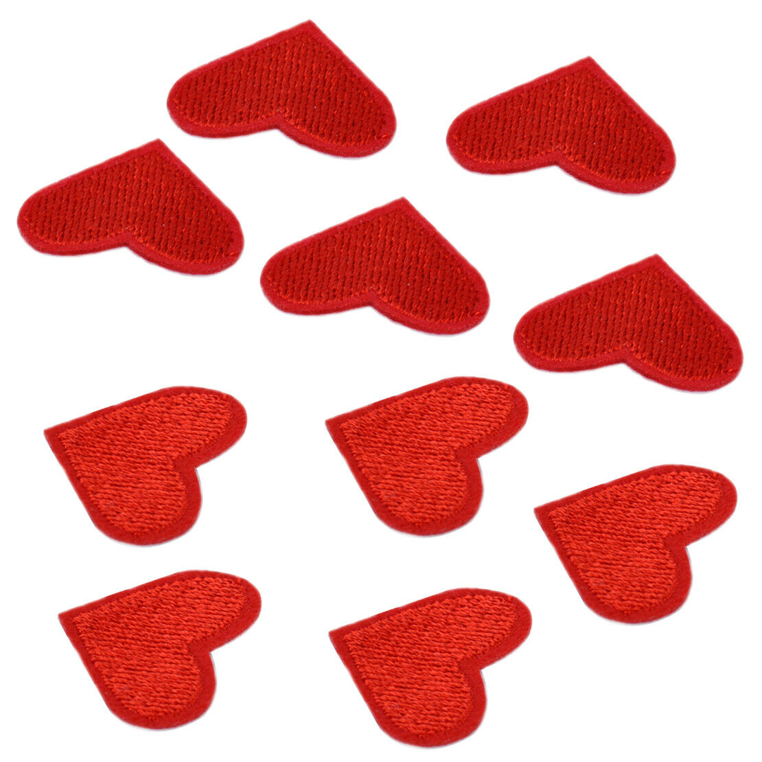 10pcs Embroidery Love Heart Sew Iron On Patch Applique Badge Bag Jeans Craft An