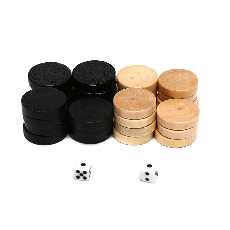 32Pcs Draughts/Checkers/Backgammon Chess Piece for Kids Board Game Learn .l8