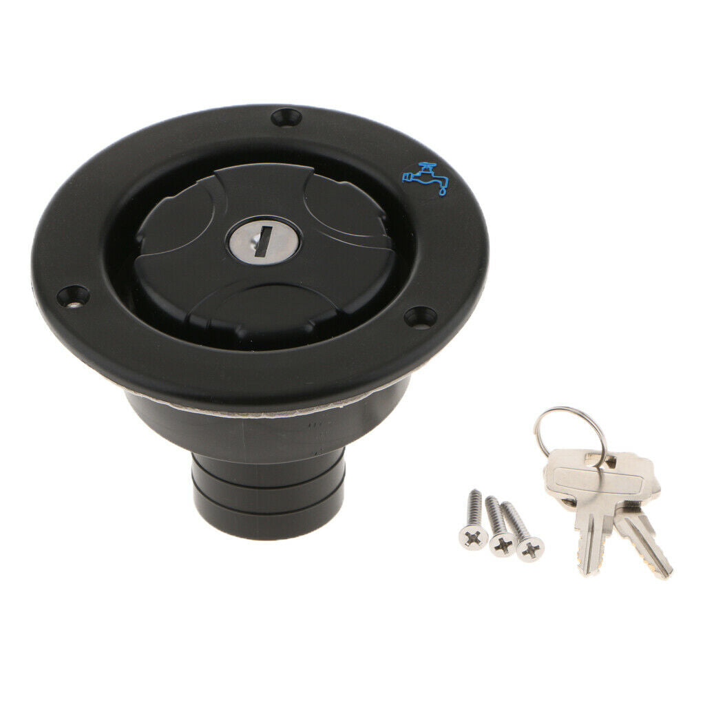 Locking Fuel Tanks Cover Gas Lid Filler Cap with Keys Door Universal New