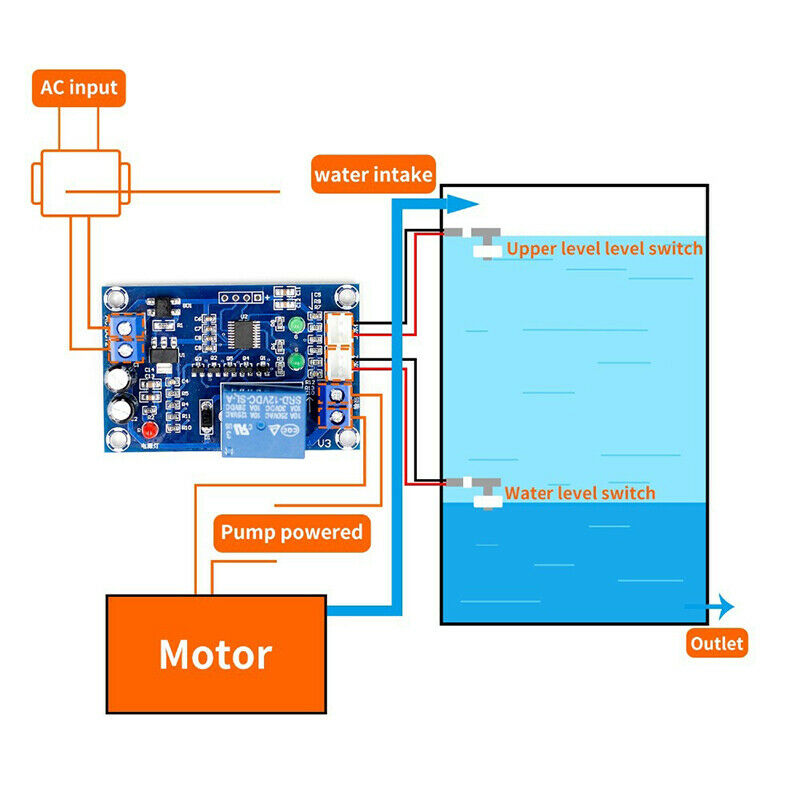 XH-M203 Water Level Controller Automatic Switch Level Water Pump ControllDEAU