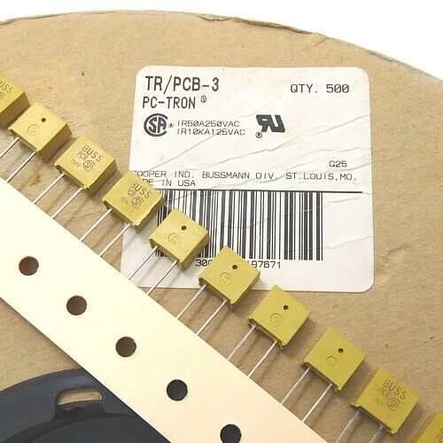 [20pcs] PCB3BK Fuse 3A 250V F3.0A THT