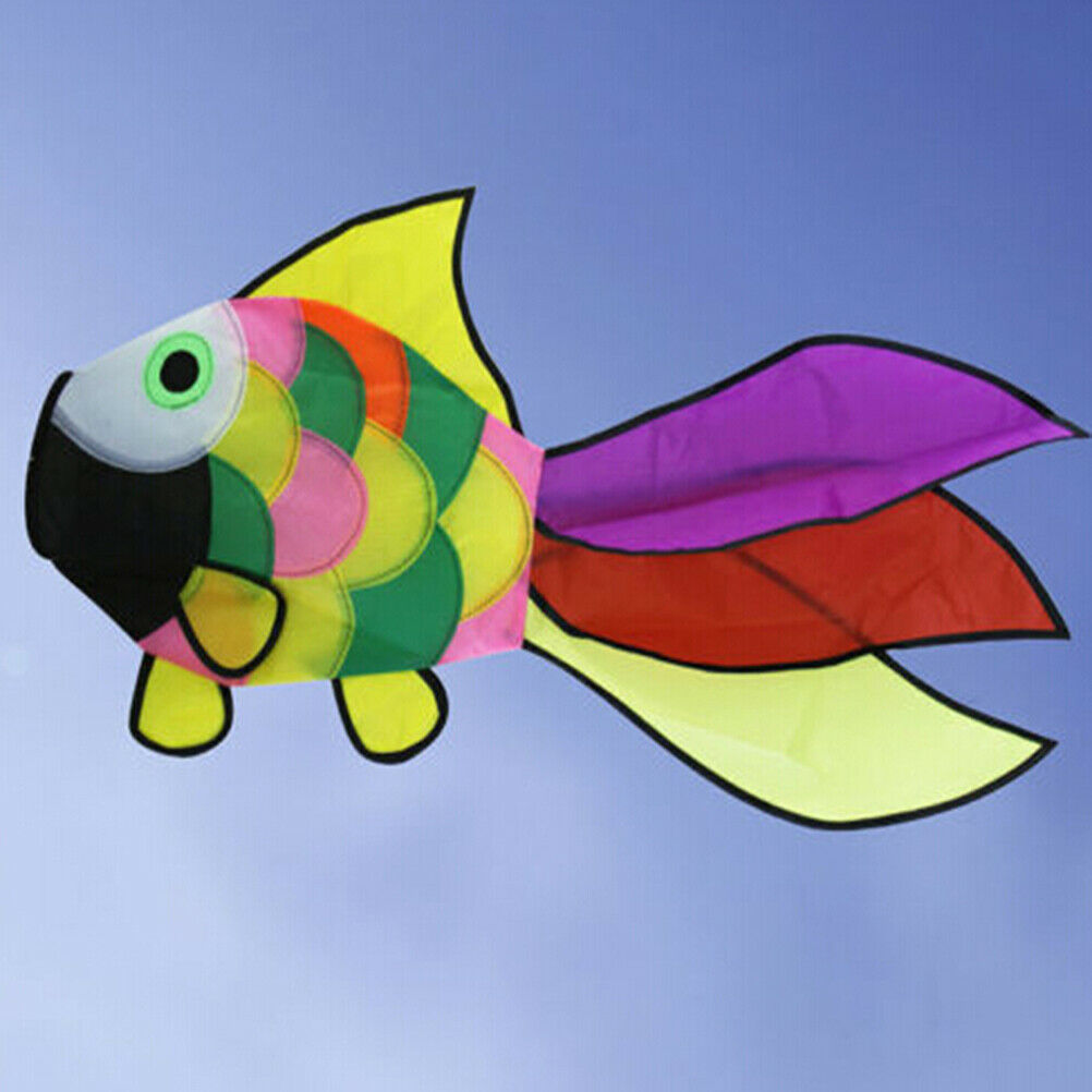Rainbow Fish Kite Windsock Outdoor Garden Decor Kids Line Laundry Kids T .l8