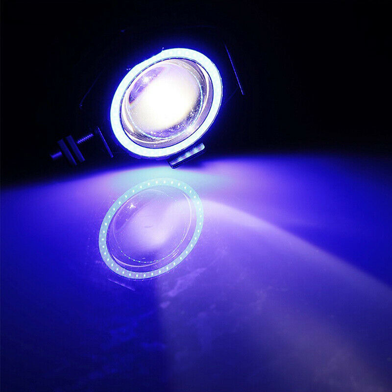 1x 125W U7 Motorcycle LED Headlight Driving Fog Lights Spot Lamps SwitchBDAU