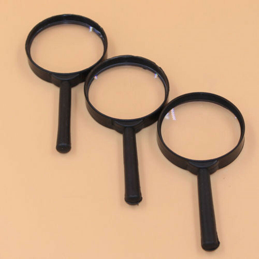 1PCS 5X 60mm Hand Held Reading Magnifying Glass Lens Jewelry Loupe Zoomer NEW