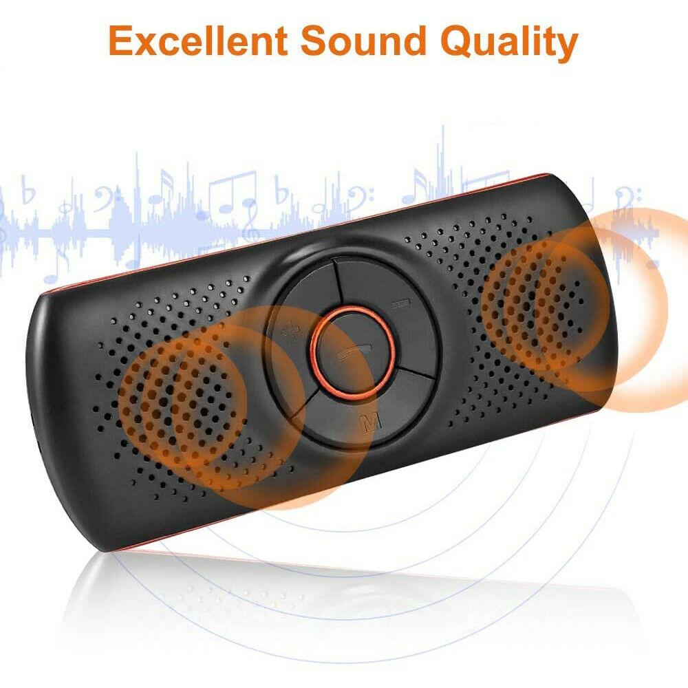 Handsfree Wireless Bluetooth Car Speaker Voice Guidance Receiver for Cell Phone