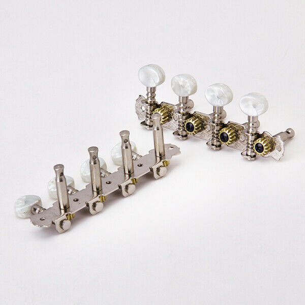Mandolin Machine Heads Tuners Tuning Pegs 4L+4R W Bushing Set