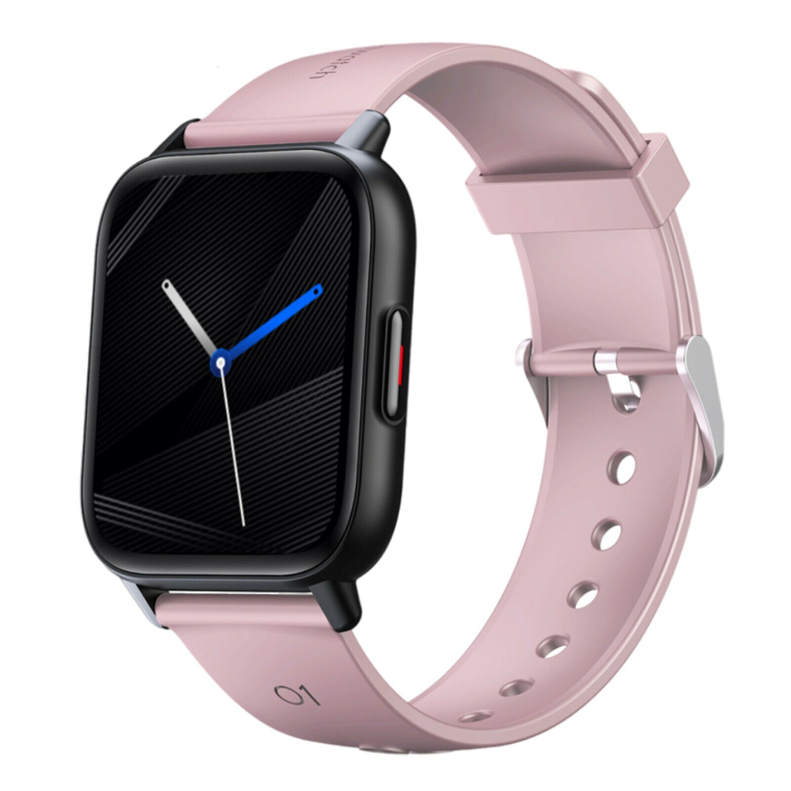 Sports Smart Watch Rectangle Smartwatch with IP67 for Women Men pink