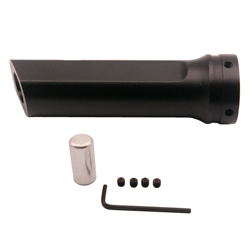 Universal Black Interior Alloy Side Handbrake Sleeve Cover Protector For Car