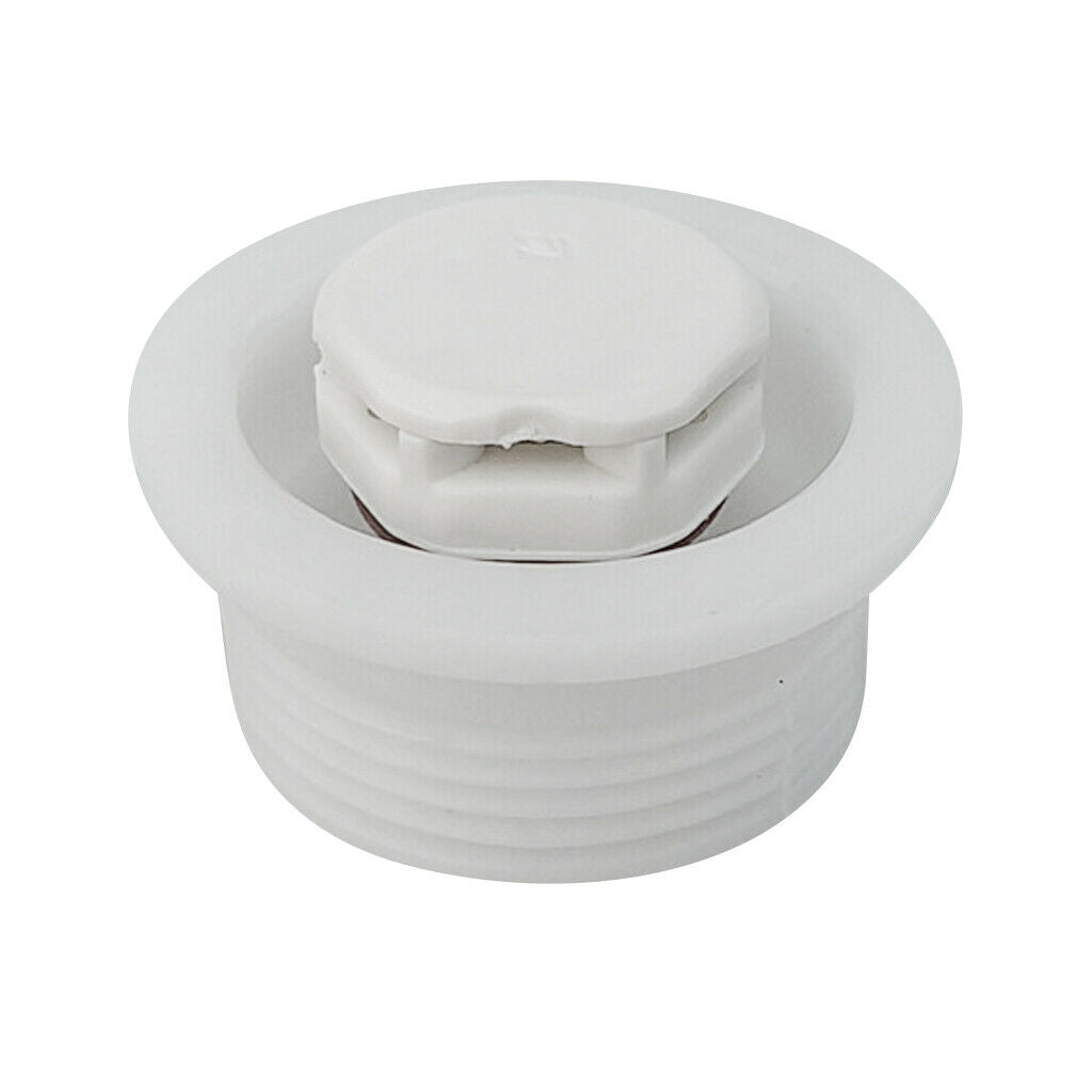 Stand Up Paddle Board Surfboard Auto Air Vent Plug with O-Ring, White