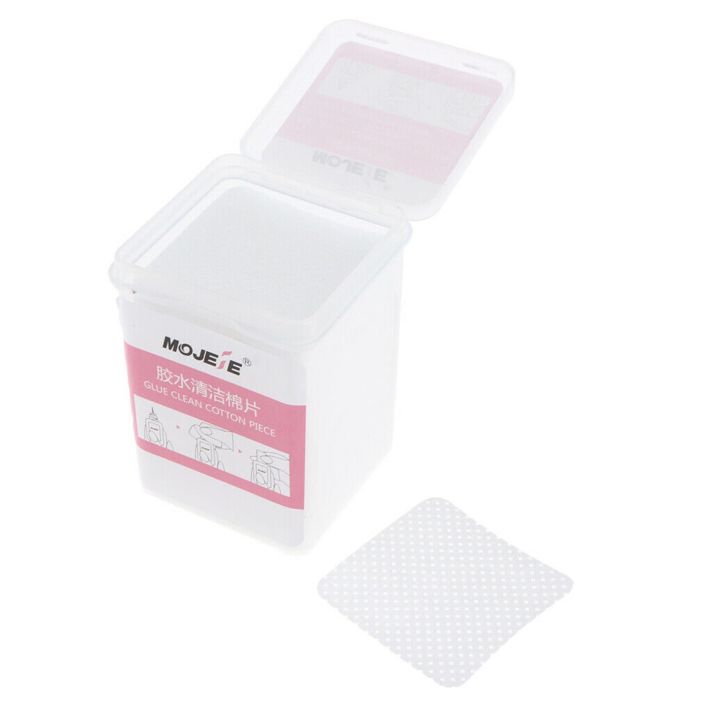 Pack of 200 Eyelash Adhesive Glue Mouth Wipes Lint Free Polish Gel Lips Pads