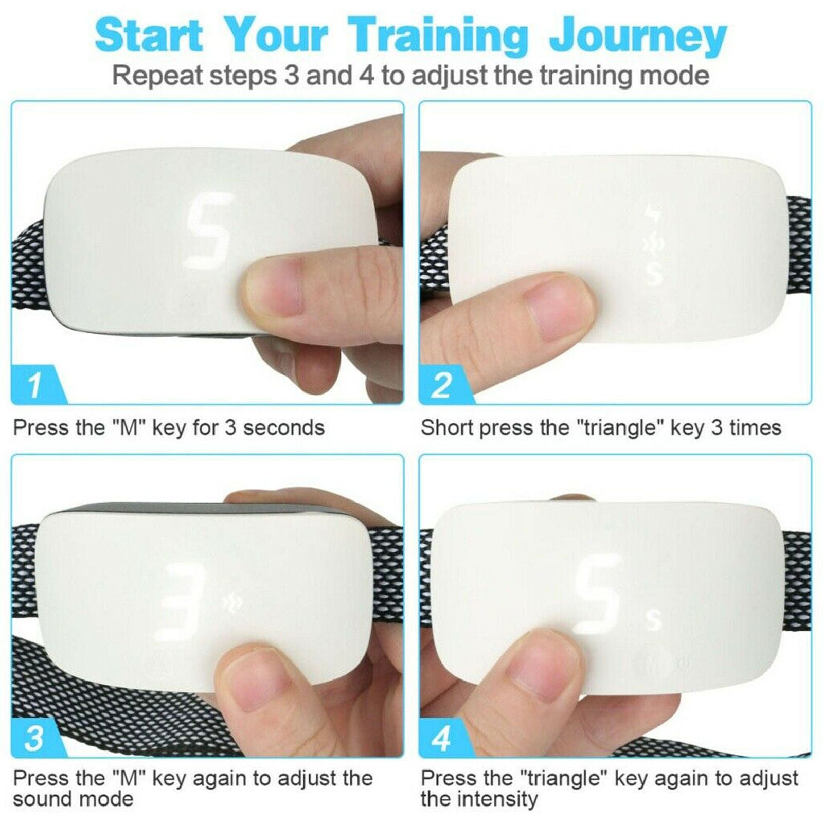Dog Anti Bark No Barking Training Control Vibration Rechargeable