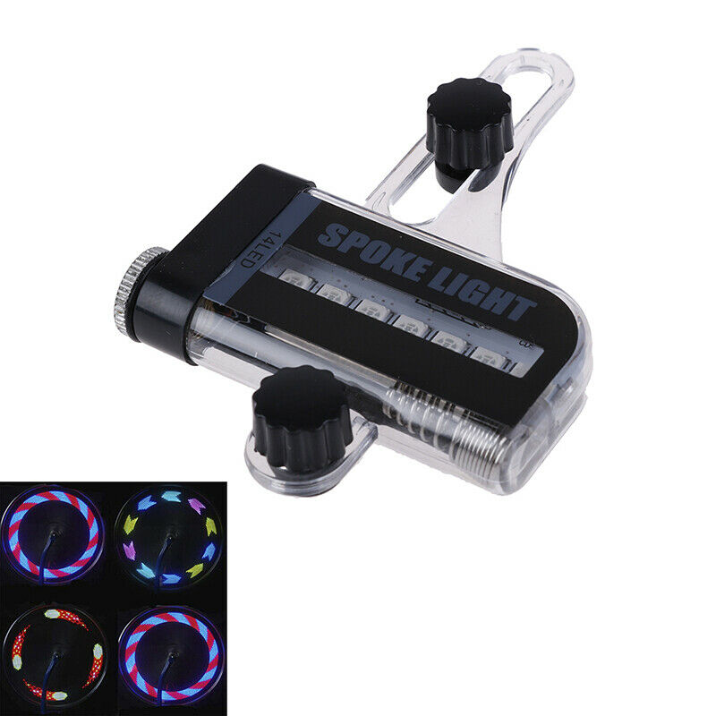 Two Side 14 LED Cycling Bicycle Bike Wheel Signal Tire Spoke Light 30 Cha.l8