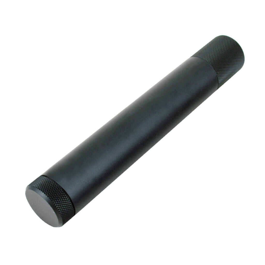 1x Cigar Tube Zinc Alloy Humidor Holder Cigar Case Portable Storage Black