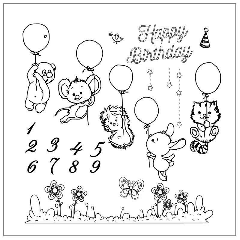 Happy Birthday DIY Silicone Clear Stamp Cling Seal Scrapbook Embossing Album