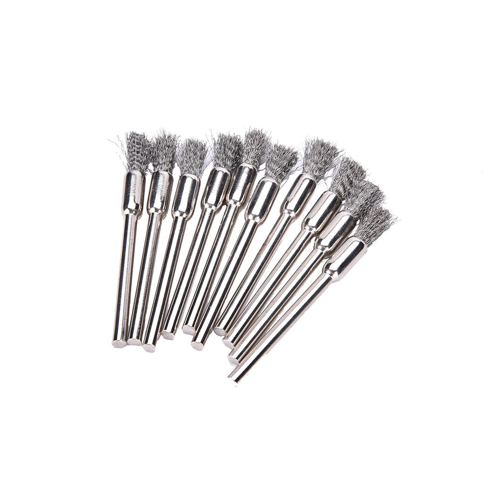 Pen Shape 8MM End Brushes Shank Diameter Stainless Steel Wire Brus.l8