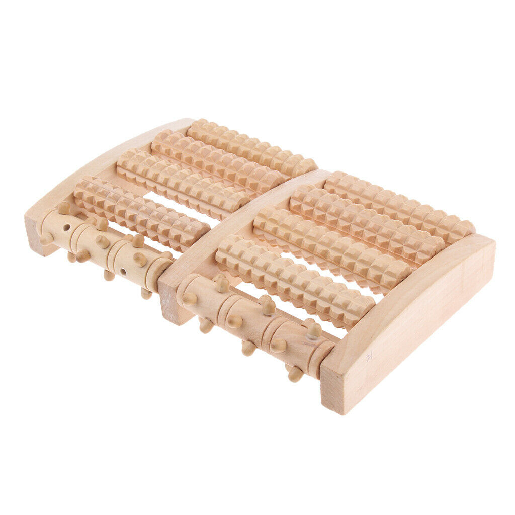 Wood Foot Massage Roller Feet Massager for Plantar Fasciitis Pain Fatigue