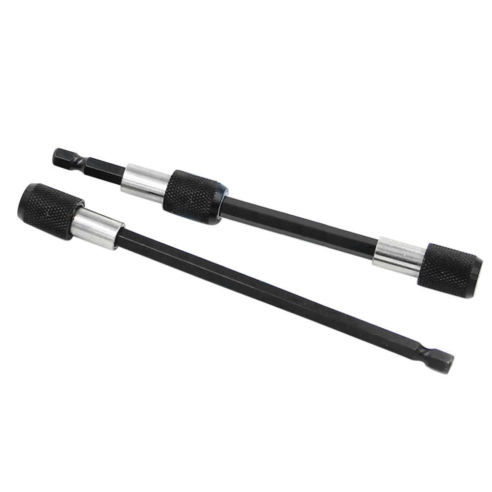 3pc 60-150mm 1/4Inch Hex Shank Magnetic Quick Release Drill Extension Rod set