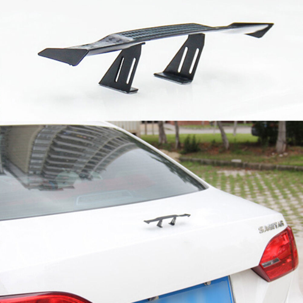 Universal Mini Spoiler Auto Car Tail Decoration Spoiler Wing Carbon Fiber P SJ